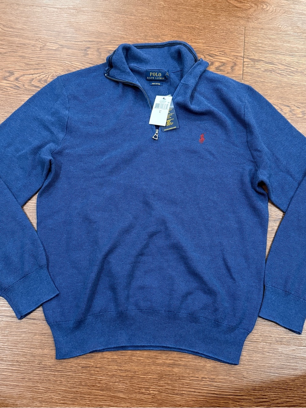 Polo sweater men size L